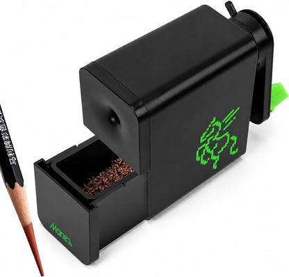 Marie's Long Point Manual Pencil Sharpener, 5-Level Adjustable Hand Crank by MARIE%E2%80%99S