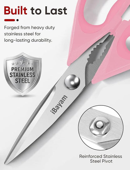 iBayam Kitchen Shears, Stainless Steel Scissors - Image 3