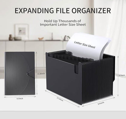 Expanding File Folders Accordian File Organizer - Image 3