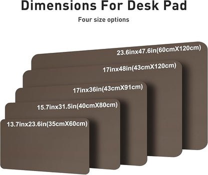 Aothia Leather Desk Pad Protector, Office Desk Mat, Large Mouse Pad, Non-Slip - Image 4