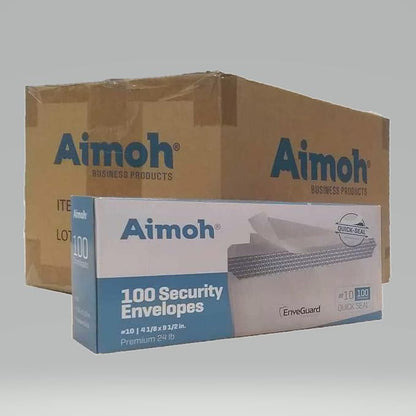 Aimoh #10 Security Tinted Self-Seal Envelopes - Image 2