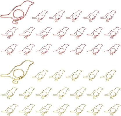 OWLFAVO 40pcs Bird Shape Paper Clips by OWLFAVO