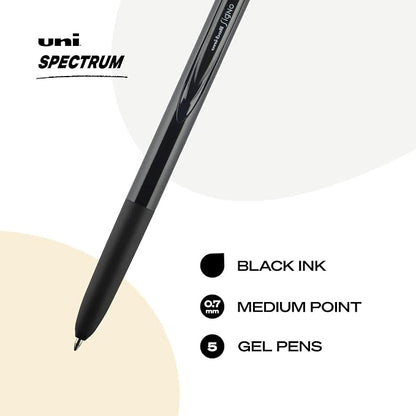 uniball Spectrum Retractable Gel Pens, Medium Point, 5 Pack - Image 2