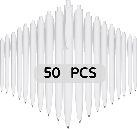BallPoint Pens, 50 Pack, Bulk Pens, Click Pens by Wiaziert