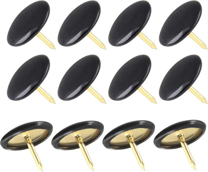 Piutouyar 300Pcs Black Decorative Flat Push Pin, Plastic Roundness Head - Image 5