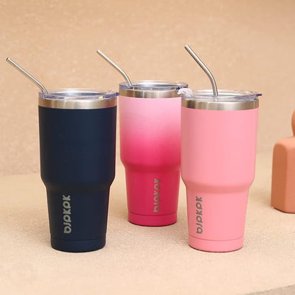 BJPKPK 30 oz Stainless Steel Tumbler With Lid And Straw Vacuum Insulated Double Wall Travel Coffee Water Tumbler,Purple - Image 7