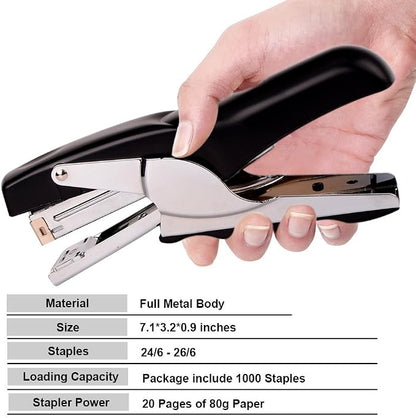 Stapler with 1000 Staples-Plier Stapler Save 60% Power, Good - Image 3