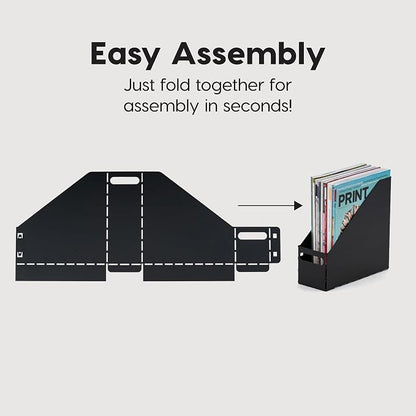 IRIS USA Magazine Holder, Compact File Storage Mini File Organizer - Image 4