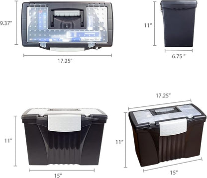 Storex Portable Letter/Legal Filebox - Image 3