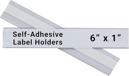 C-Line Self-Adhesive Label Holders, Top Load, 1 X 6 - Image 3