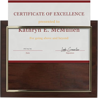 10.5 x 13" Certificate Display Plaque - Image 3