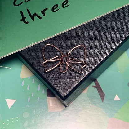 OWLFAVO Bowknot Shape 40pcs Paper Clips - Image 5