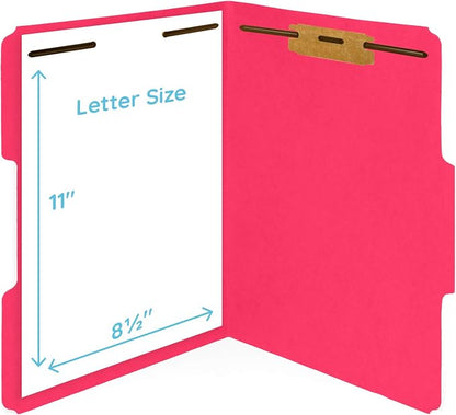 50 Red Fastener File Folders - Image 8