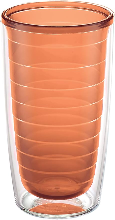 Tervis Clear & Colorful Tabletop Made in USA Double Walled Insulated Tumbler Travel Cup Keeps Drinks Cold & Hot, 16oz, Citrus Sunrise by TervisTumblerCompany