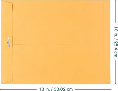 EnDoc Clasp Envelopes 10x13 Inch -15 Pack Brown Kraft Catalog Envelope - Image 2