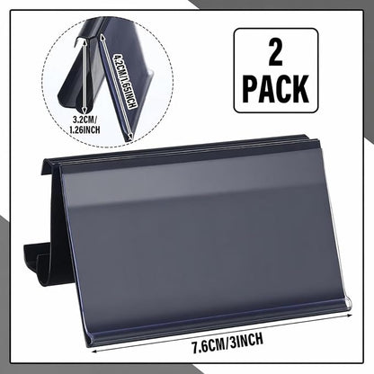 Kathfly 2 Pcs Wire Shelf Label Holders Compatible - Image 2