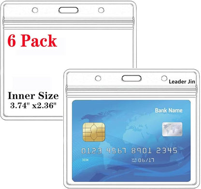 Extra Thick Horizontal ID Card Name Tag Badge Holder by Leader+Jin