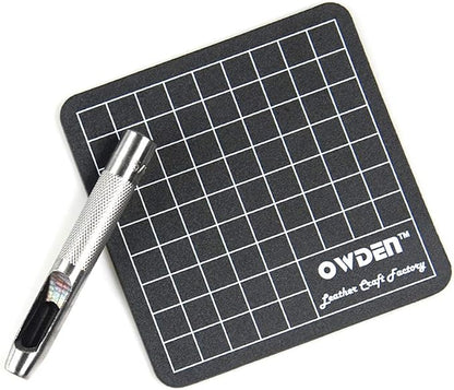 OWDEN 6 Pieces Hollow Hole Punch Set, Leather Punch Tools, - Image 3