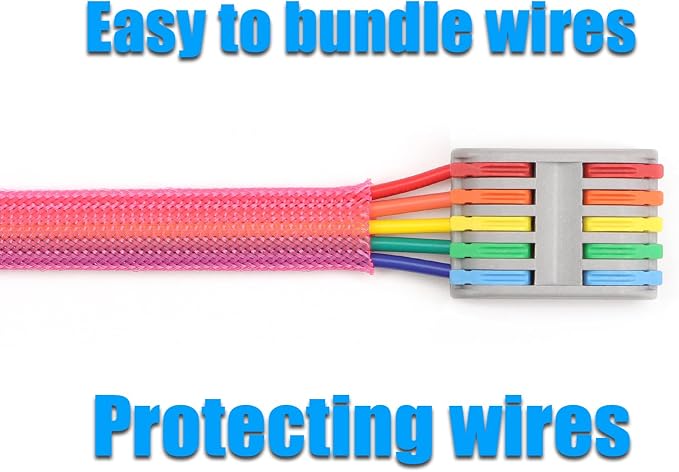 25ft PET Expandable Braided Cable Sleeve 1/3inch Pet Braided Cable Sleeve - Image 6