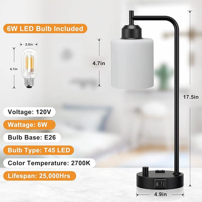 Industrial Bedroom Table Lamps for Bedside - Image 7
