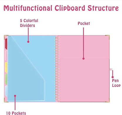 HAUTOCO Clipboard Folio with Refillable Notepad - Image 6