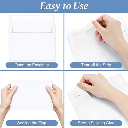 50 Pack A7 Envelopes, 5.24 x 7.24 in Christmas Envelopes - Image 5