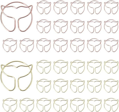 OWLFAVO 36pcs Whale Tail Shape Paper Clips by OWLFAVO