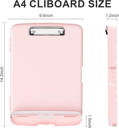 Plastic Clipboard with Storage, 8.5 x 11 Storage Organization Box Side-Opening - Image 2
