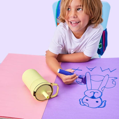 BrüMate Leap 12oz 100% Leakproof Kids Tumbler with Handle and Silicone Soft Straw | Drop Resistant Silicone Sleeve | For Kids 4+ | Insulated Stainless Steel | Cup Holder Friendly | 12oz (Zebra) - Image 5