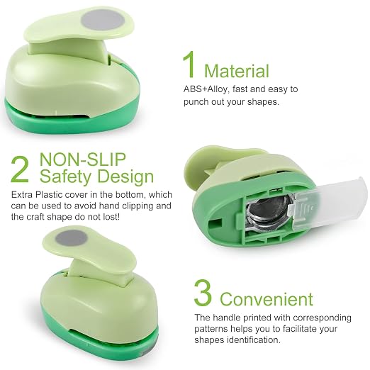 UCEC Circle Cutter, 2 + 1 + 5/8 Inch Craft Hole Punch, Paper Cutter - Image 3