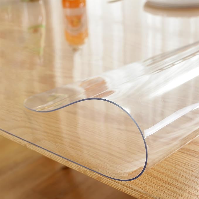 LovePads Clear Table Cover Protector, 16 x 55 Inch 2mm Thick Plastic Table Cover - Image 8