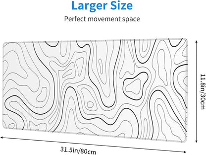 White Extended Gaming Mouse Pad - Image 2