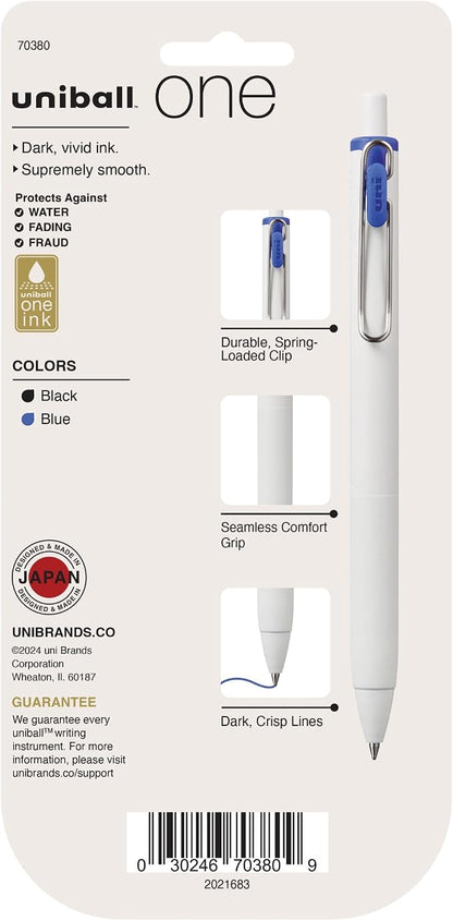 uniball one Retractable Gel Pens, Medium Point, 5 Pack - Image 9