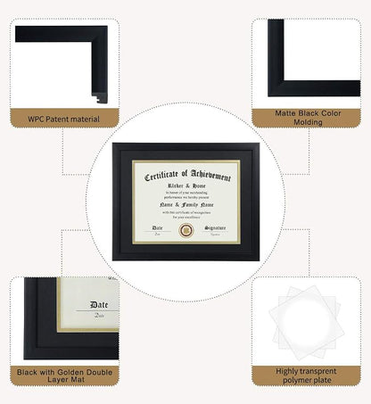 ELSKER&HOME 8.5x11 Certificate Frame Black - Image 5