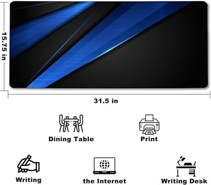 Desk Pad, Large Gaming Mouse Pad, Extended Keyboard Mouse Mat Desk Pad - Image 2