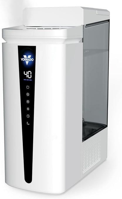 Vornado MISTIC 6 Whole Room Ultrasonic Humidifier, Top-Fill, Aromatherapy, 1.5-Gallon Tank, 3-Gallon Output, Warm or Cool Mist Humidifier, Automatic Humidity Control, Included Scent Pads by Vornado