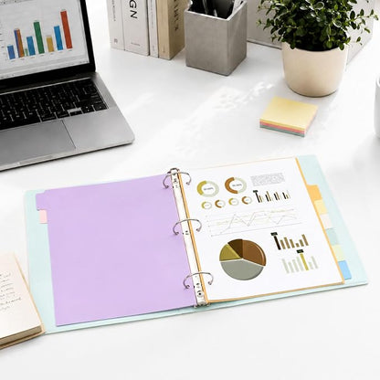 SUNEE 8 Tab Binder Dividers, Plastic Dividers - Image 9
