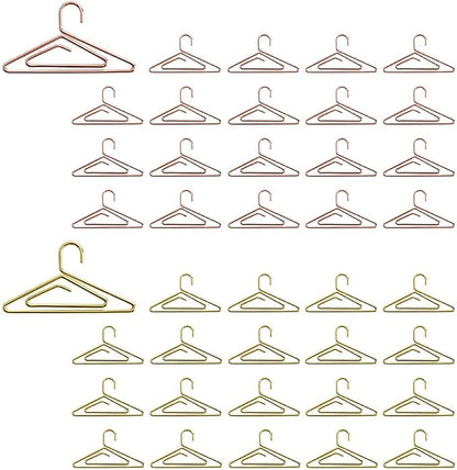 OWLFAVO 40pcs Hanger Shape Paper Clips by OWLFAVO