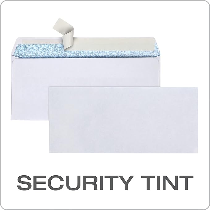 Columbian #10 Security Envelopes, 500 Pack, Self Seal Envelopes - Image 3