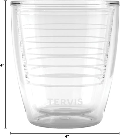 Tervis Clear & Colorful Tabletop 12oz Made in USA Double Walled Insulated Tumbler Travel Cup Keeps Drinks Cold & Hot, 12oz, Clear - Image 10