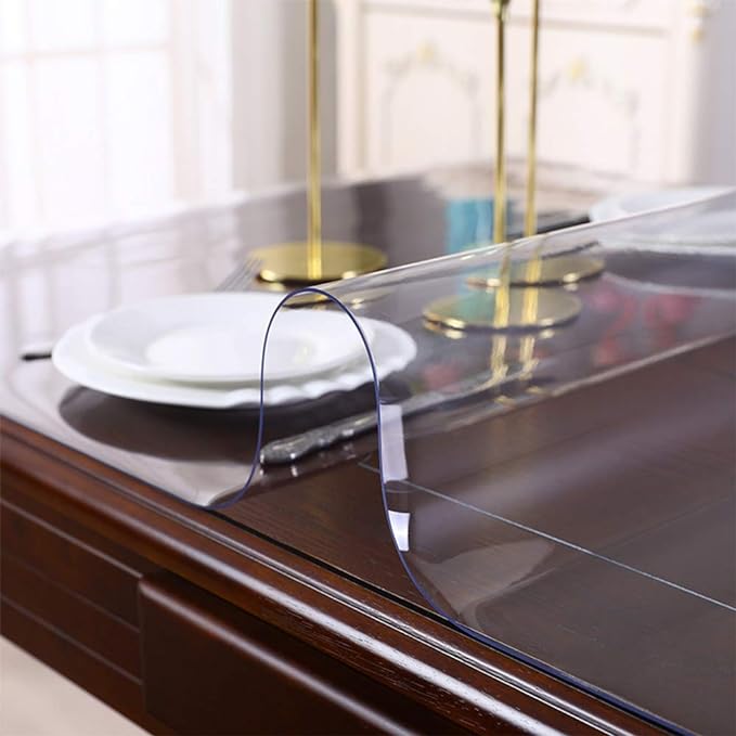 Waterproof Transparent Plastic Desk Protector Heat Resistant Clear PVC Table - Image 2