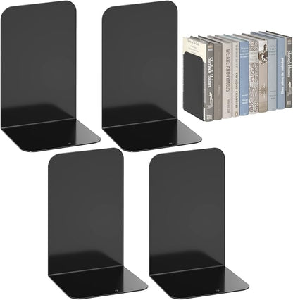 VFINE Metal Bookends 2 Pairs, Bookends by VFINE