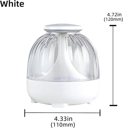 650ml USB Humidifiers for Bedroom Cool Mist Humidifier Quiet Air Humidifiers USB humidifiers for Living Room Home Office,2 Mist Modes,Night Light White - Image 7