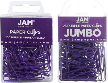 JAM PAPER Combo Pack Colorful Paper Clips by JAMPaper