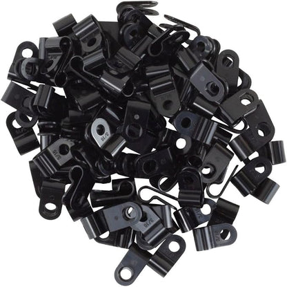GTSE Black Nylon Plastic Cable Clamps, 3/16" Screw Mounts - Image 3