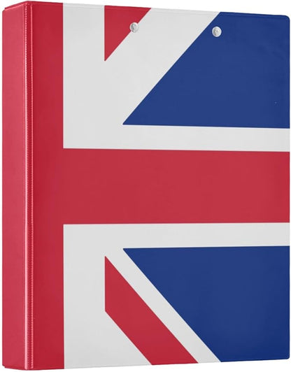 British Flag 3-Ring Binder, 1.5 Inch D-Ring Organizer Folder Clipboard Binder by Unknown