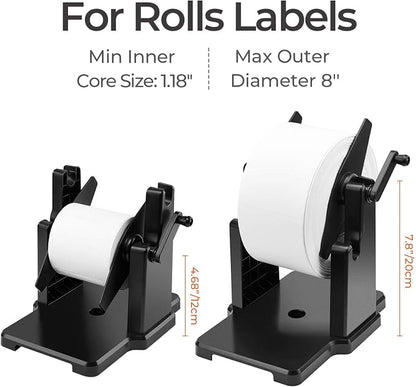 MUNBYN External Rolls Label Holder | 2 in 1 Fan-Fold Stack Paper Holder - Image 2