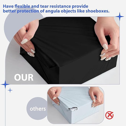 Fuxury 500 Pack 17.7x22" Black Large Poly Mailers Bulk, Waterproof Mailing - Image 5