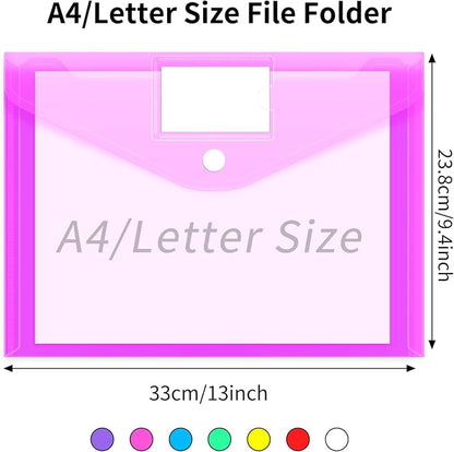 EOOUT 7pcs Plastic Envelopes Poly Envelopes, A4 Size - Image 2