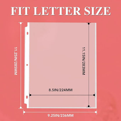 500 Pack Sheet Protectors 8.5 x 11 inch Clear Page Protectors - Image 3